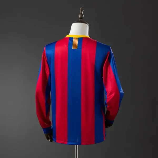 Maillot Barca Domicile 2010 2011 Manches Longues UCL