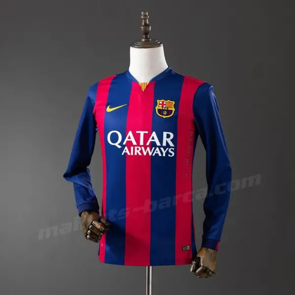 Maillot Barca Domicile 2014 2015 Manches Longues