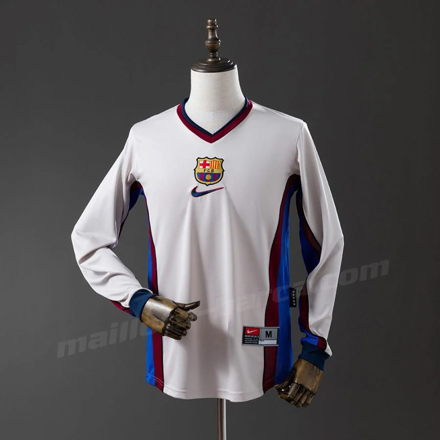 Maillot Barca Exterieur 1998 1999 Manches Longues