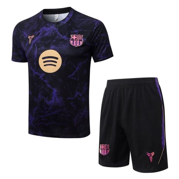 Ensemble Maillot Short Barca 2026 2027 Noir Violet
