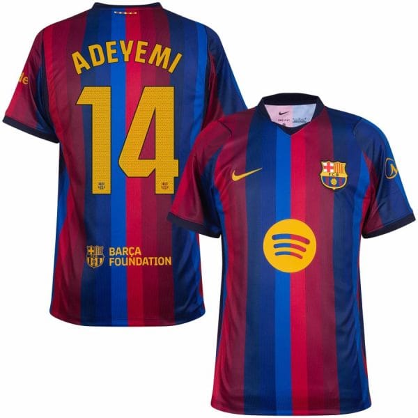 Maillot Barca Domicile 2026 2027 Adeyemi
