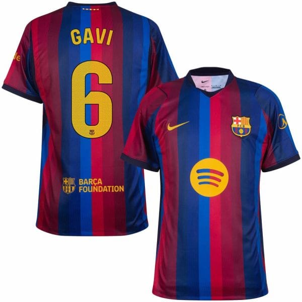Maillot Barca Domicile 2026 2027 Gavi