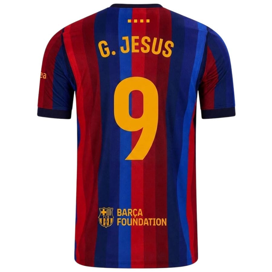 Maillot Barca Domicile 2026 2027 Jesus