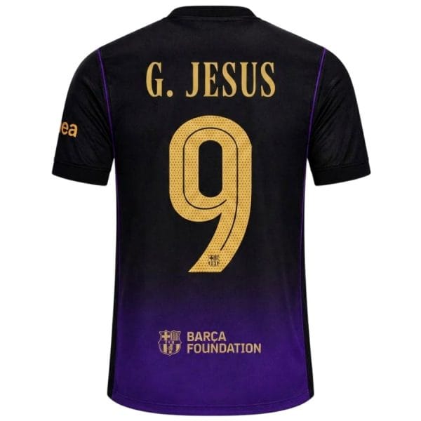 Maillot Barca Kit Enfant Exterieur 2026 2027 Jesus