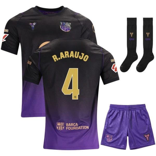 Maillot Barca Kit Enfant Exterieur 2026 2027 Araujo