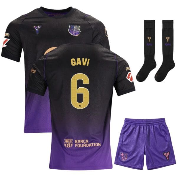 Maillot Barca Kit Enfant Exterieur 2026 2027 Gavi