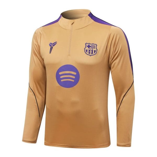 Survetement Barca Training 2026 2027 Beige Violet