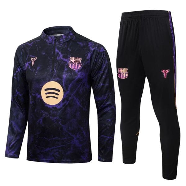 Survetement Barca Training 2026 2027 Noir Violet